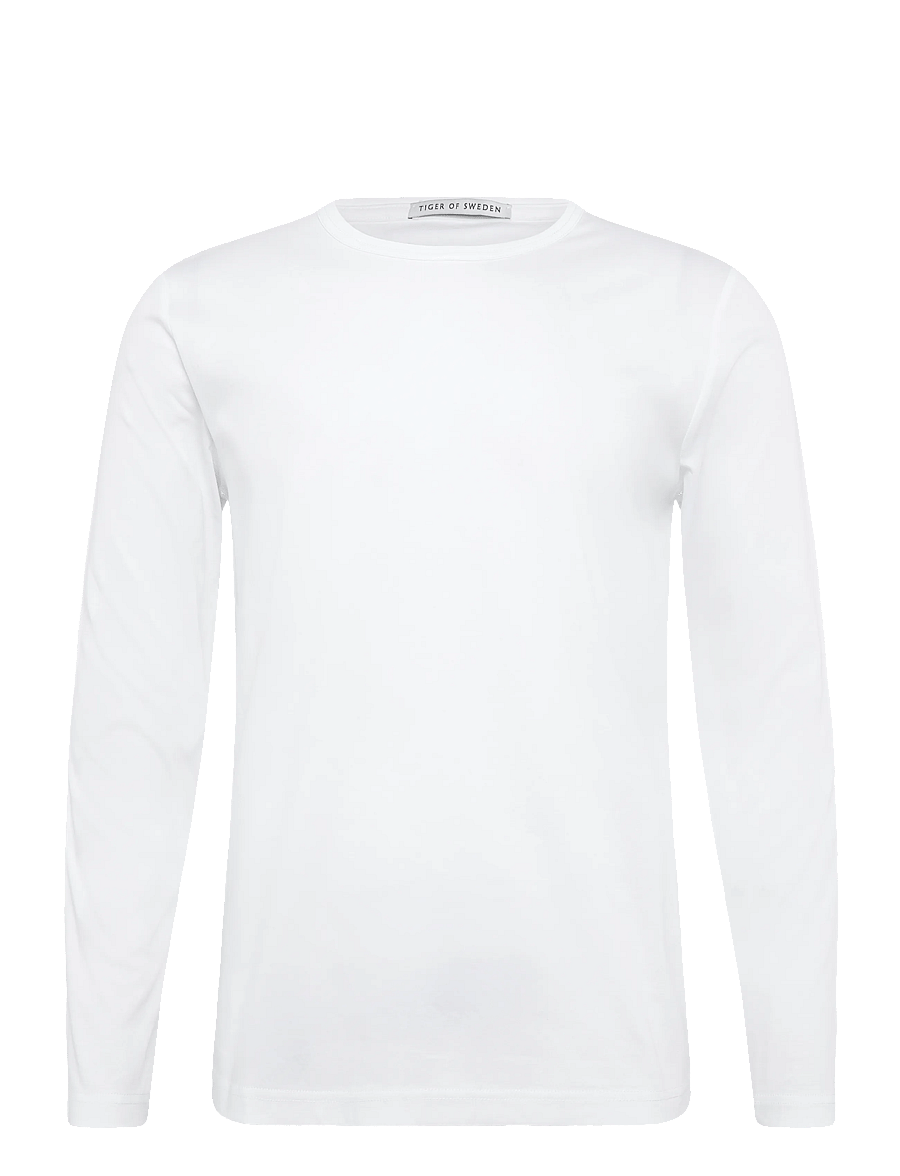 Tiger of Sweden - OLAF LS - långärmade t-shirts - pure white - 0