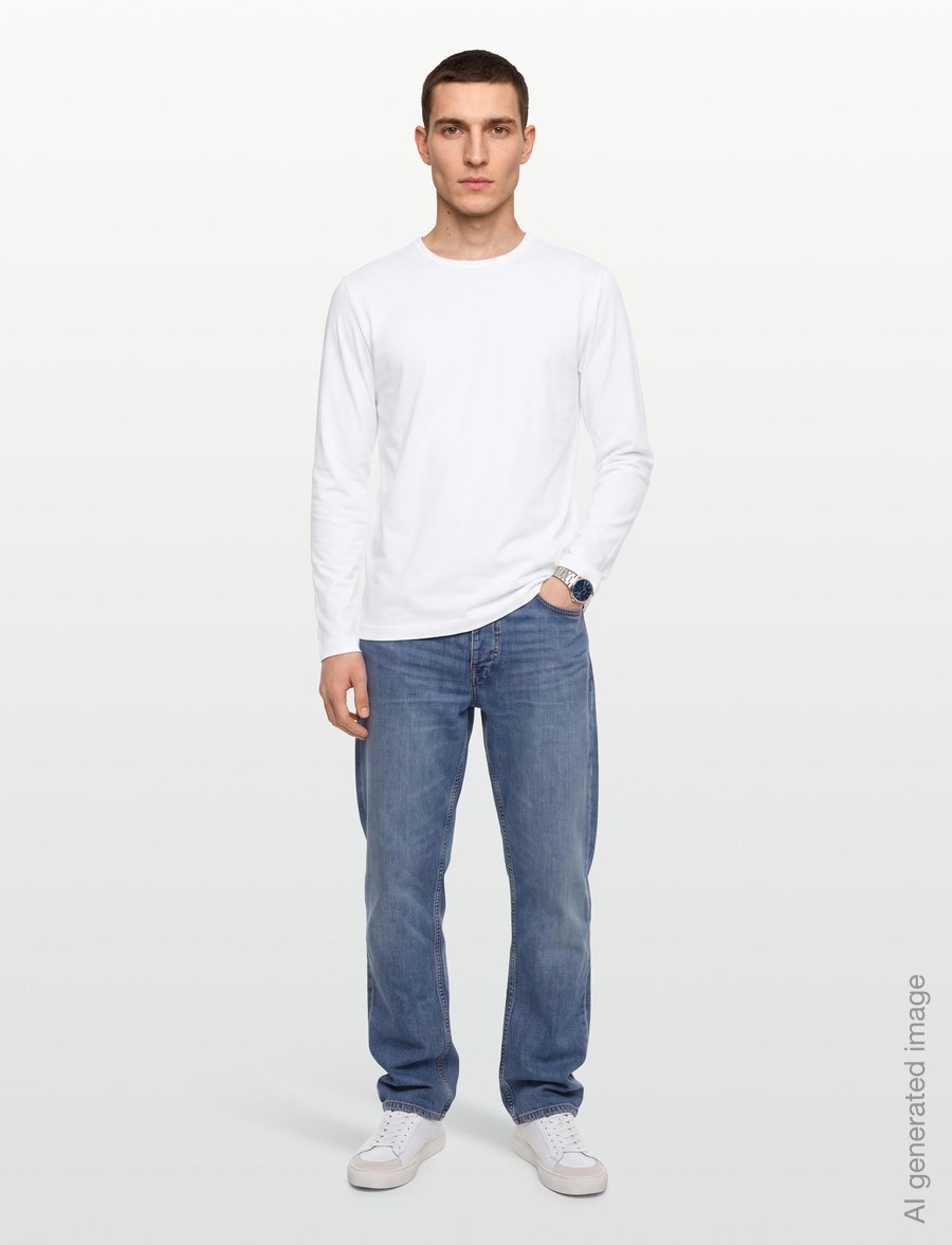 Tiger of Sweden - OLAF LS - langärmelige t-shirts - pure white - 0