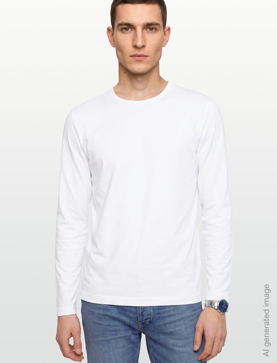 Tiger of Sweden - OLAF LS - langärmelige t-shirts - pure white - 3