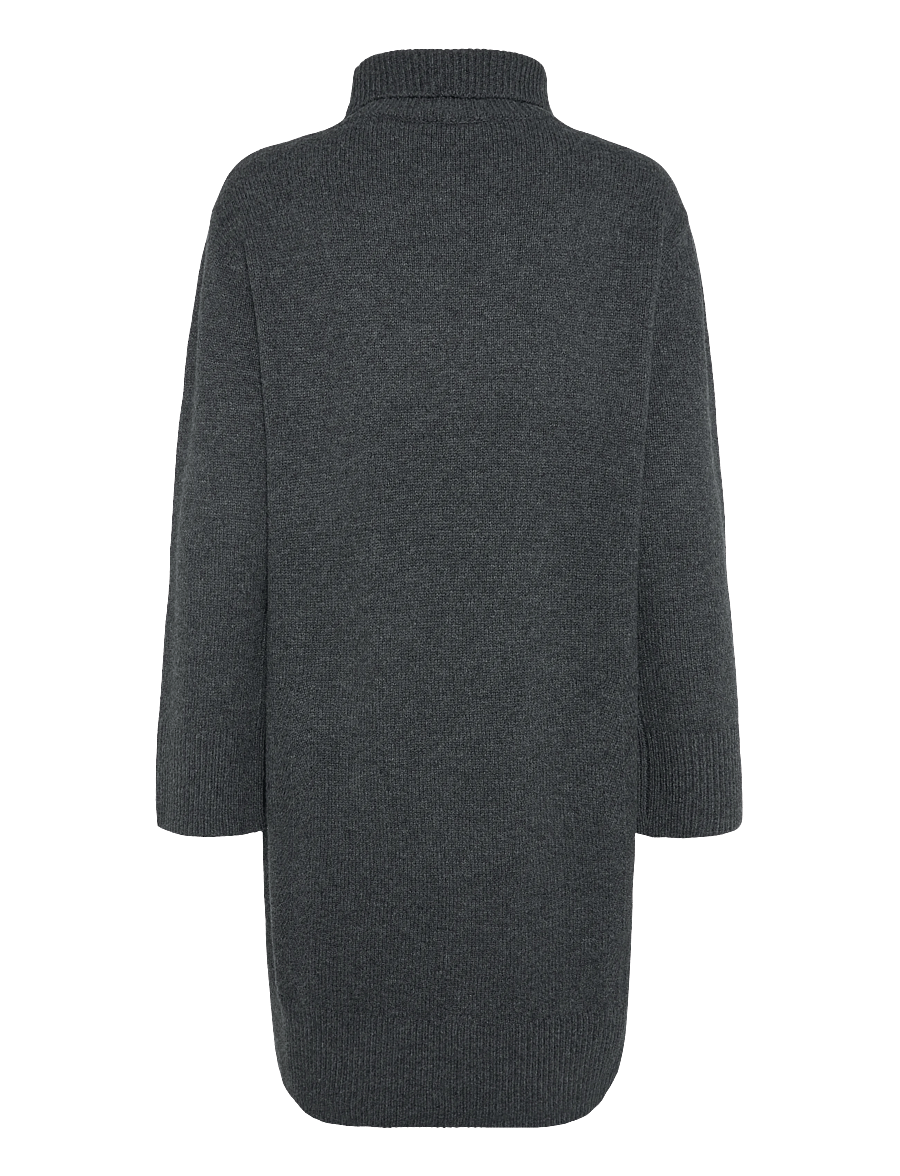 Tiger of Sweden - SHILOH RWS - stickade klänningar - dark grey melange 6201 - 1
