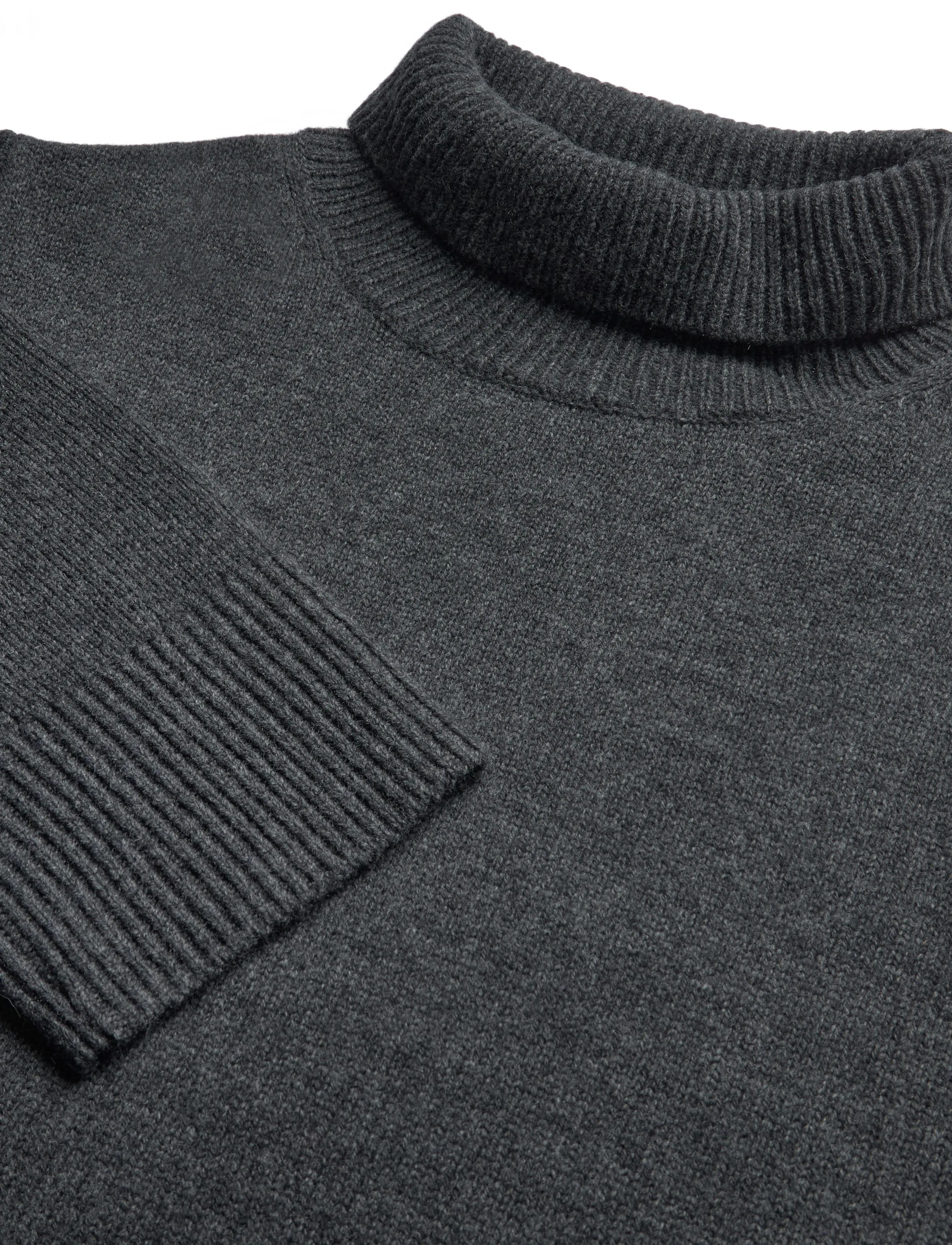 Tiger of Sweden - SHILOH RWS - stickade klänningar - dark grey melange 6201 - 2