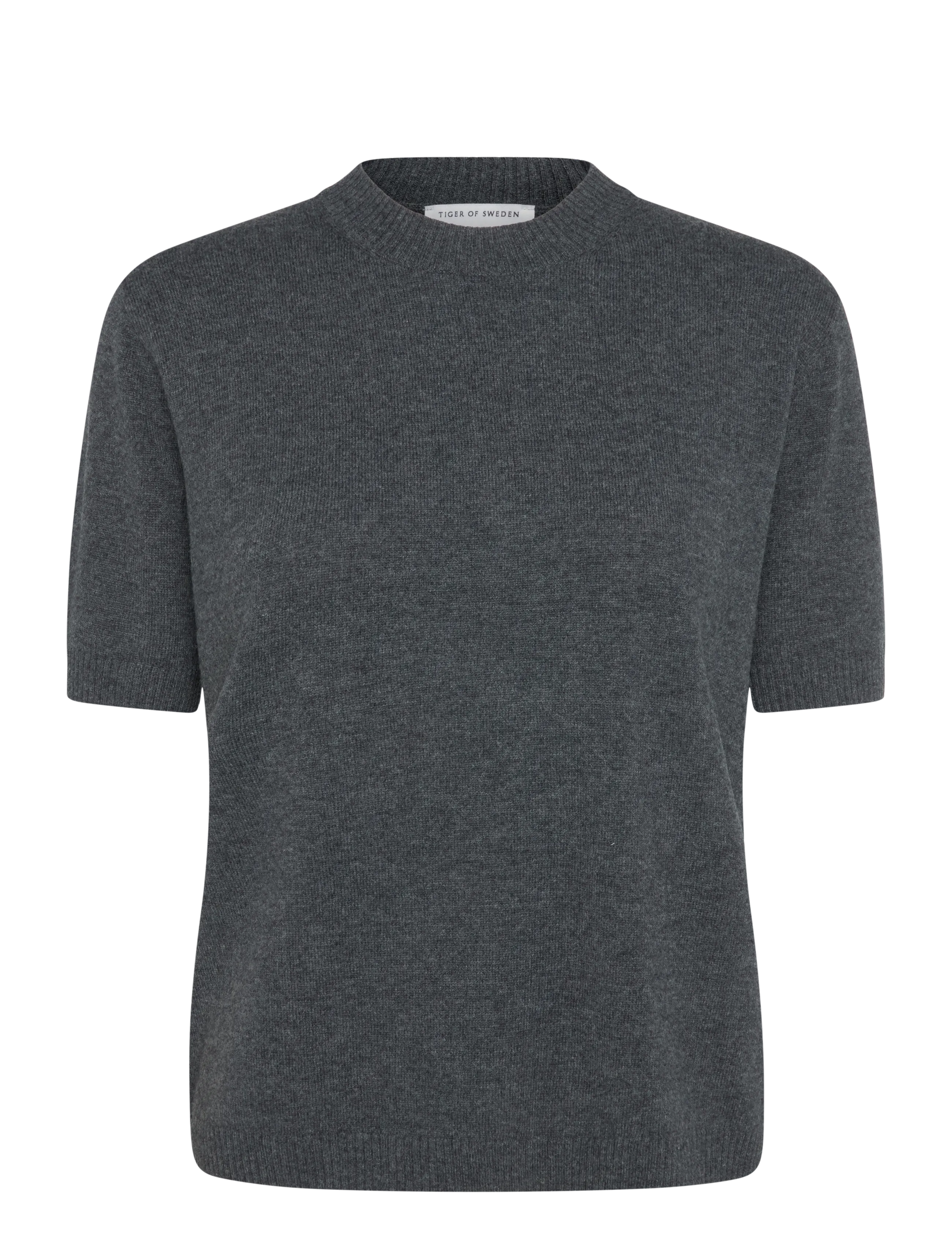 Tiger of Sweden MAY RWS - Stickat - DARK GREY MELANGE 6201 / grey