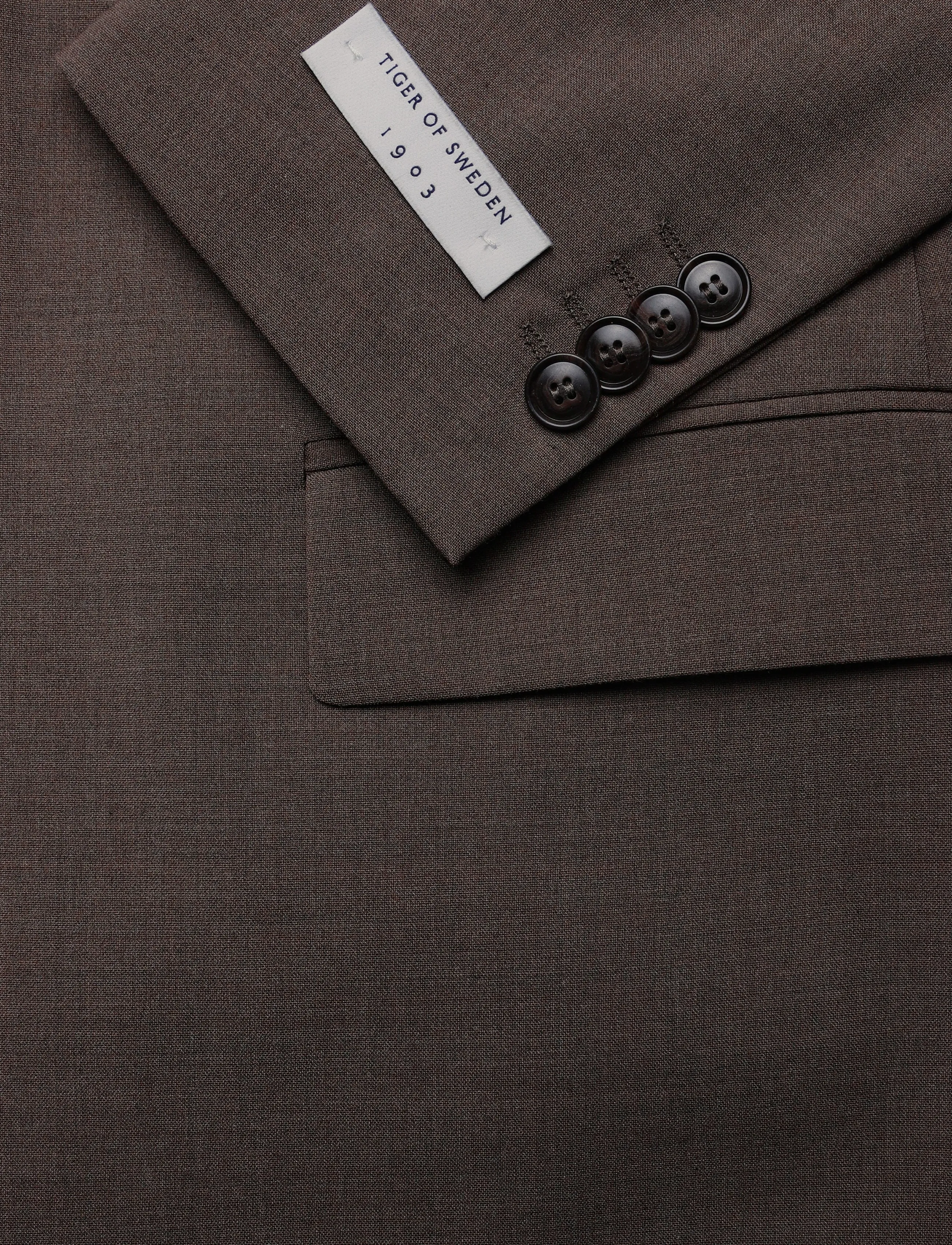 Tiger of Sweden - S.JUSTIN - enkeltradede blazere - dark stone - 5
