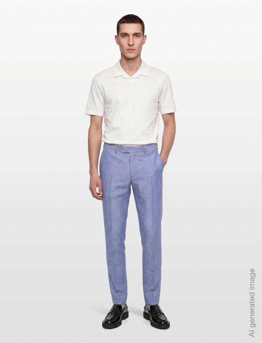 Tiger of Sweden - TENUTA - formal trousers - clear blue - 0