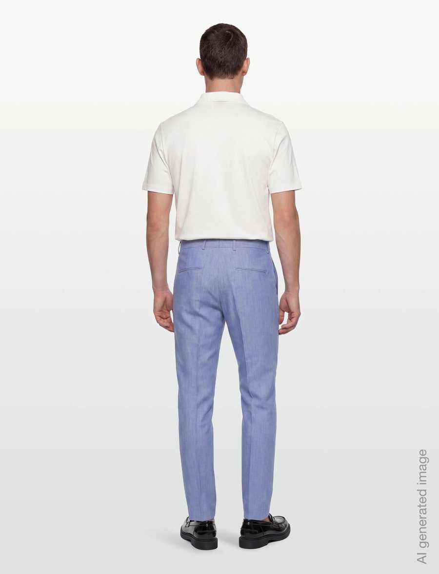 Tiger of Sweden - TENUTA - formal trousers - clear blue - 4