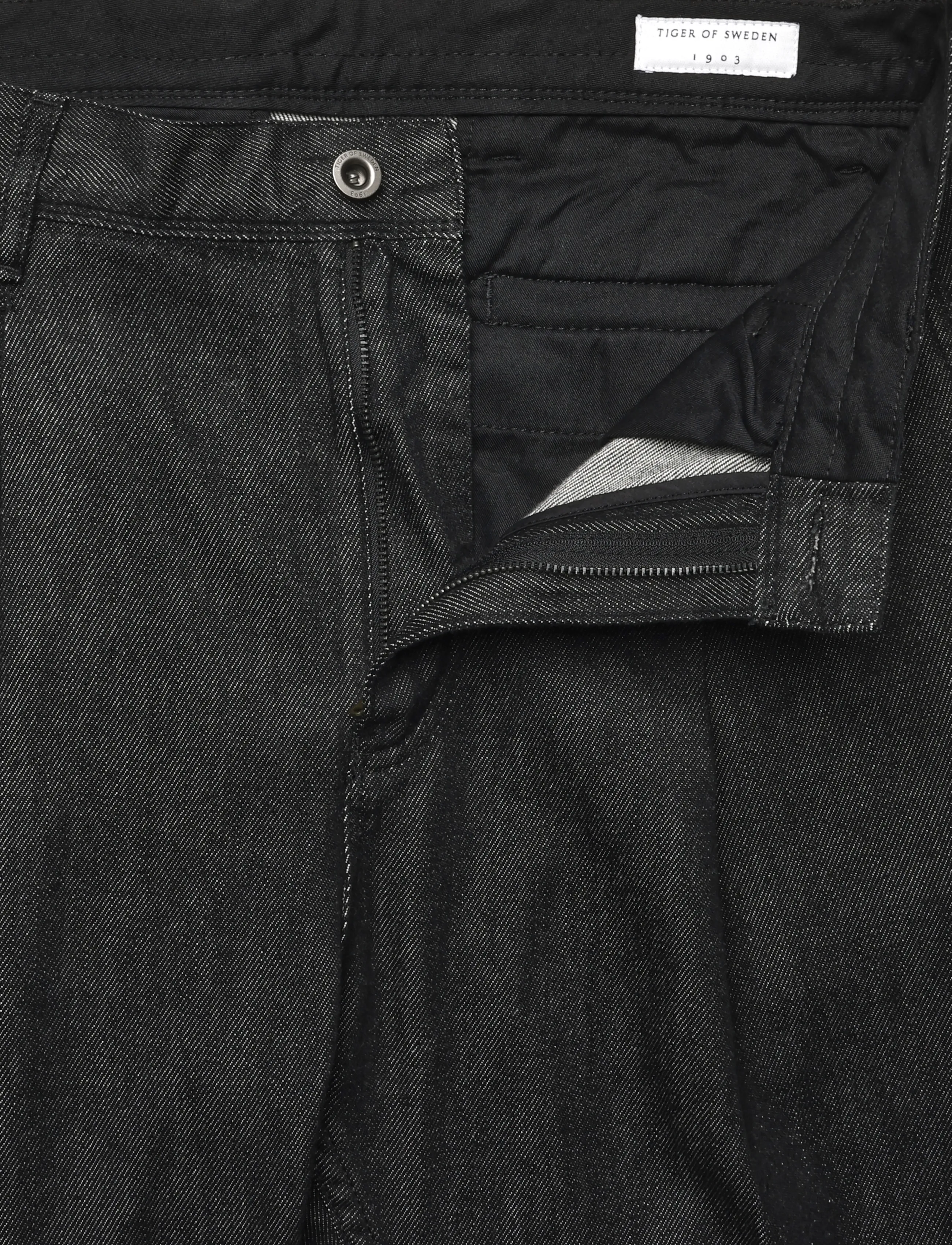 Tiger of Sweden - TWENTY CHARCOAL - vabaajapüksid - black - 3