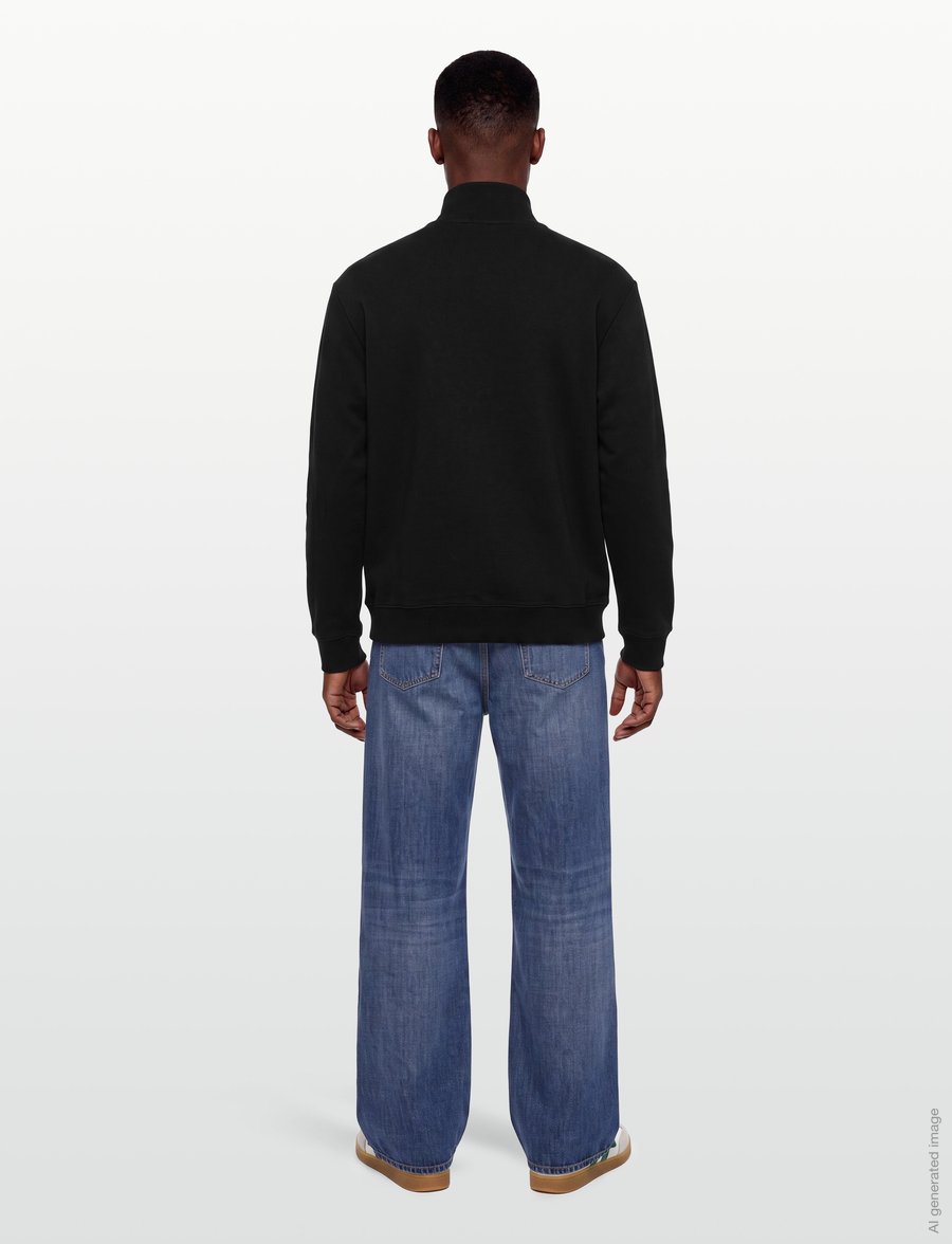 Tiger of Sweden - MARLON - halfzip strik - black - 4