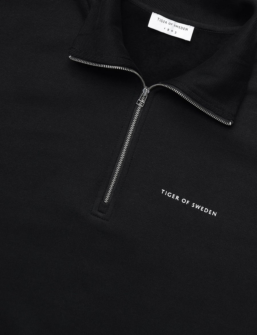 Tiger of Sweden - MARLON - halfzip strik - black - 5