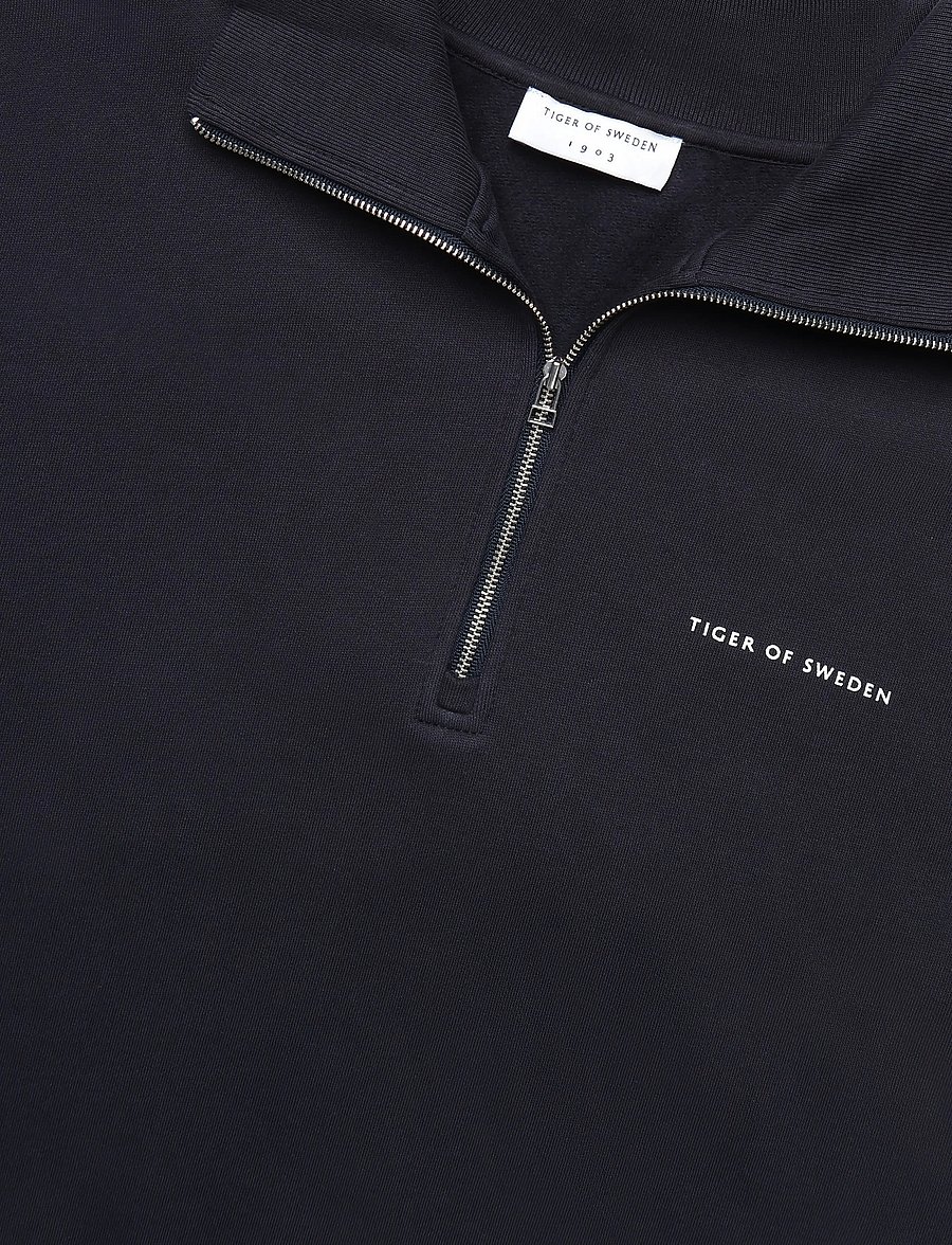 Tiger of Sweden - MARLON - pullover mit halbem reißverschluss - light ink - 5