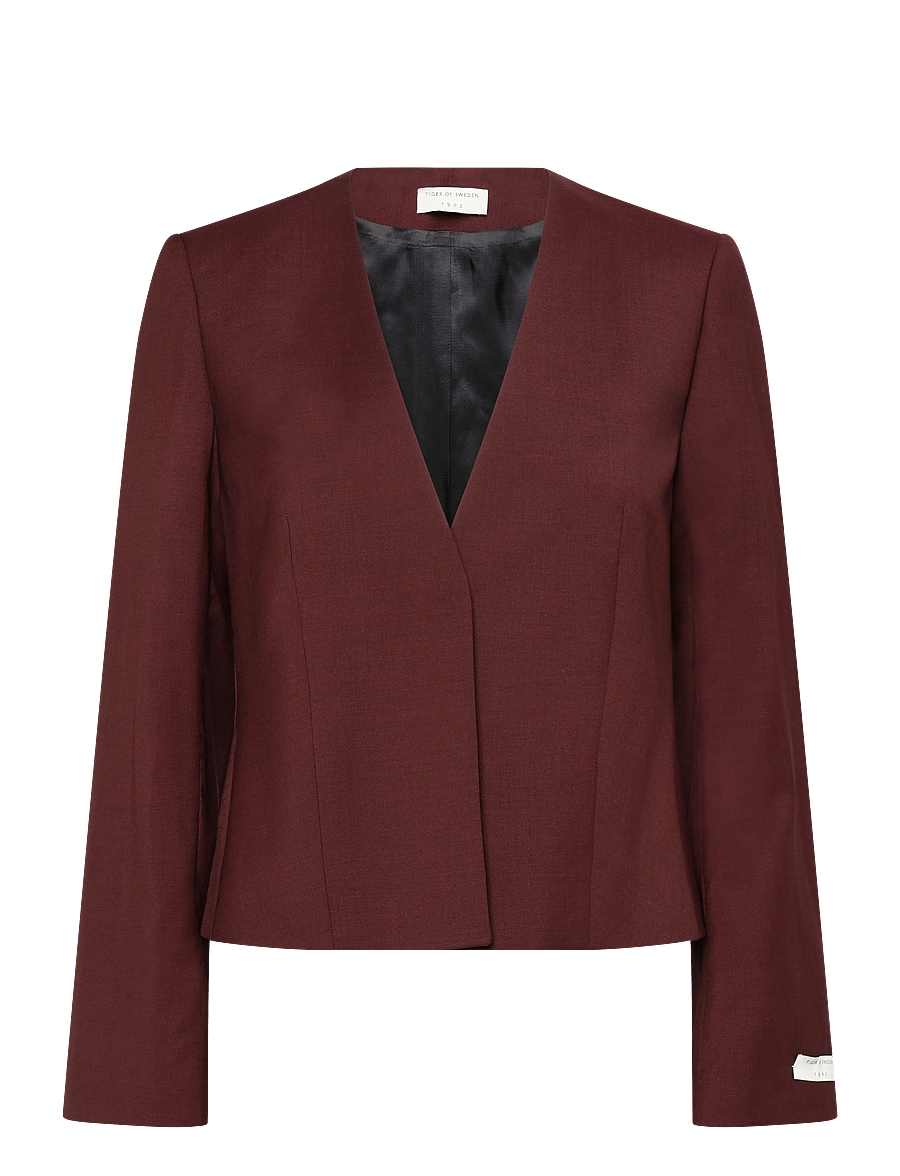 Tiger of Sweden - ELEANOR - cropped blazers - wine - 0