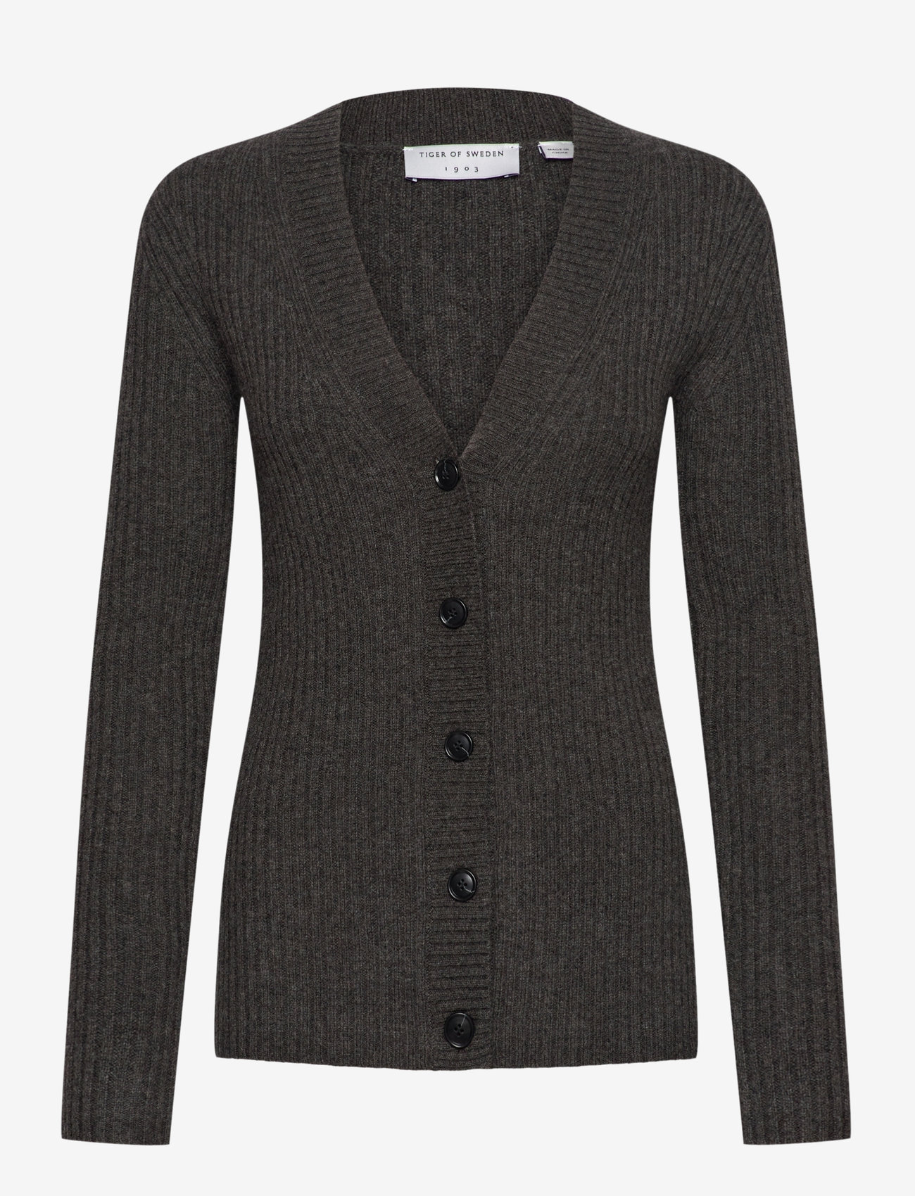 Tiger of Sweden - TALA RWS - cardigans - dark grey mel - 0