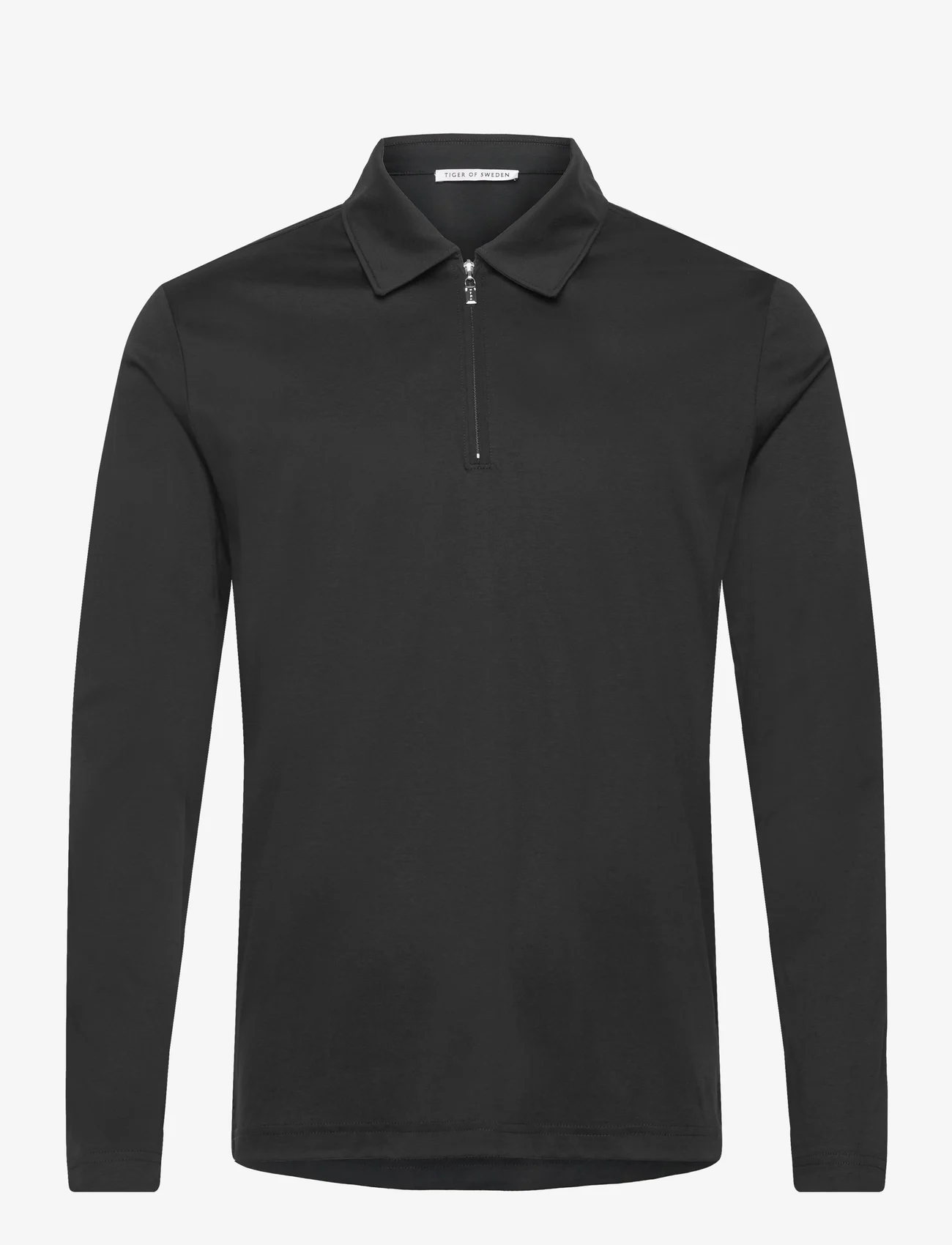 Tiger of Sweden - LARON LS - polo marškinėliai ilgomis rankovėmis - black - 0
