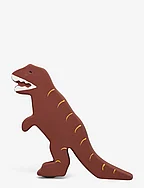 Natural Rubber Toy Baby T-Rex - BROWN