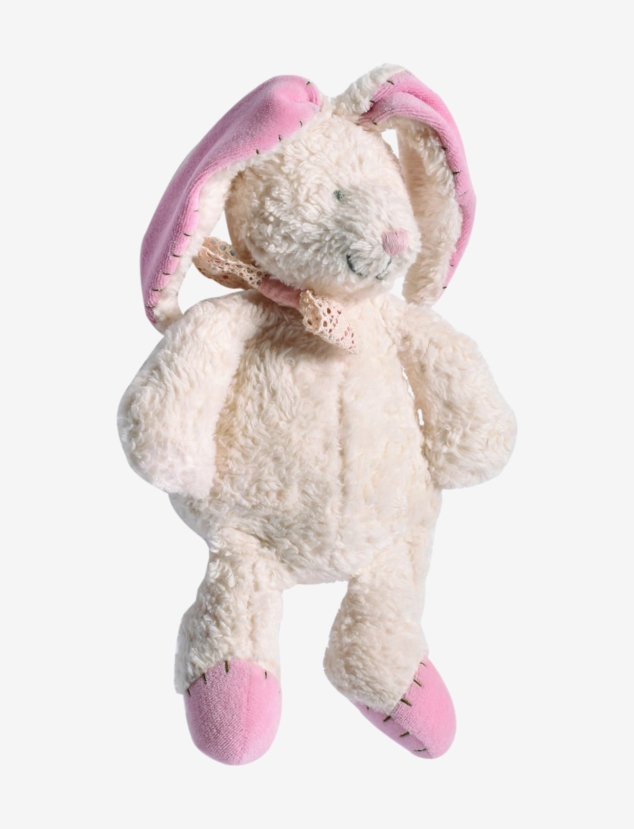 Tikiri - Organic Cotton Bunny 25 cm - laveste priser - light beige & pink - 1