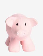 Natural Rubber Rattle Pig - PINK