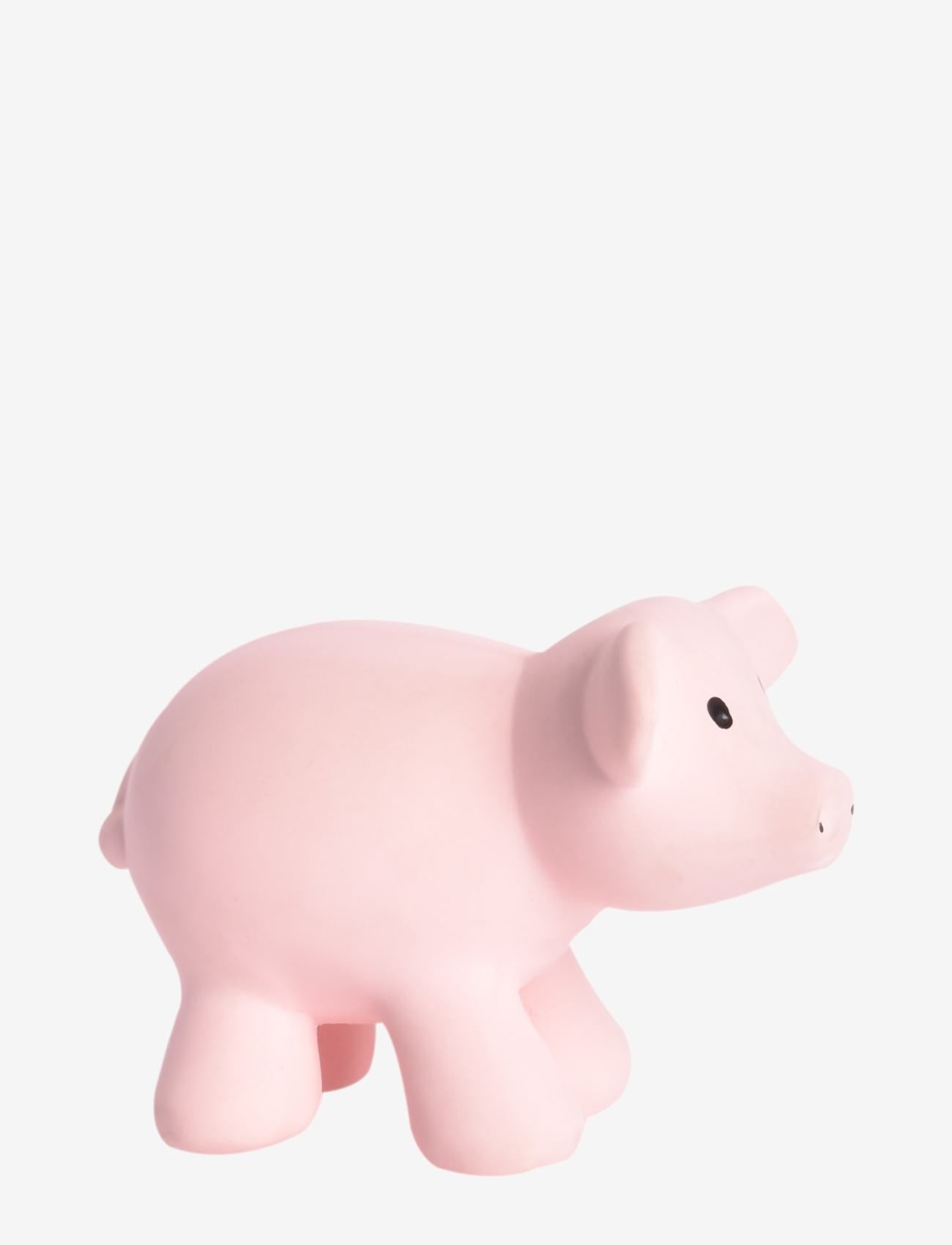 Tikiri - Naturgummi Gris Bidedyr - pink - 1