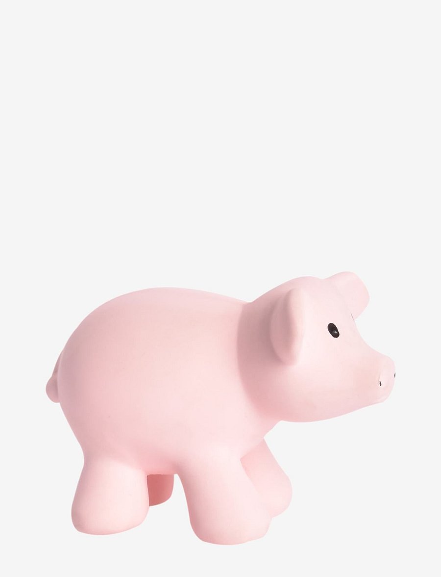 Tikiri - Naturgummi Gris Bidedyr - pink - 1