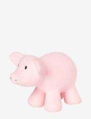 Tikiri - Natural Rubber Rattle Pig - de laveste prisene - pink - 2