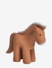Natural Rubber Rattle Horse - BROWN