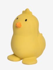 Natural Rubber Rattle Chicken - YELLOW