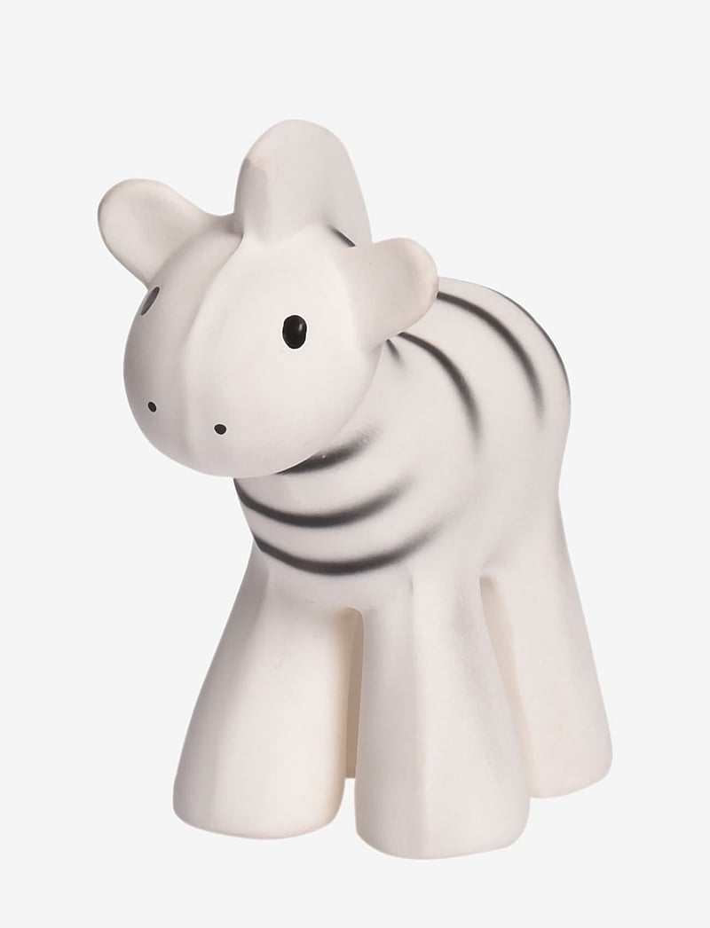 Tikiri - Naturgummi Zebra Bidedyr - white & black - 0
