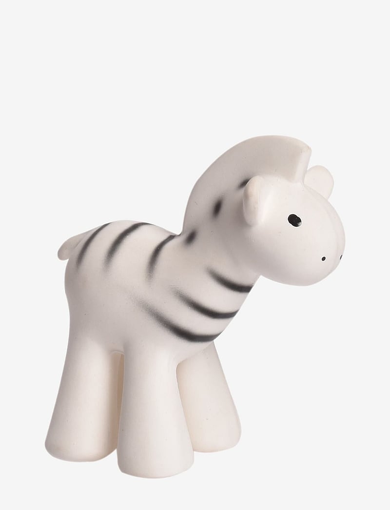 Tikiri - Naturgummi Zebra Bidedyr - white & black - 2