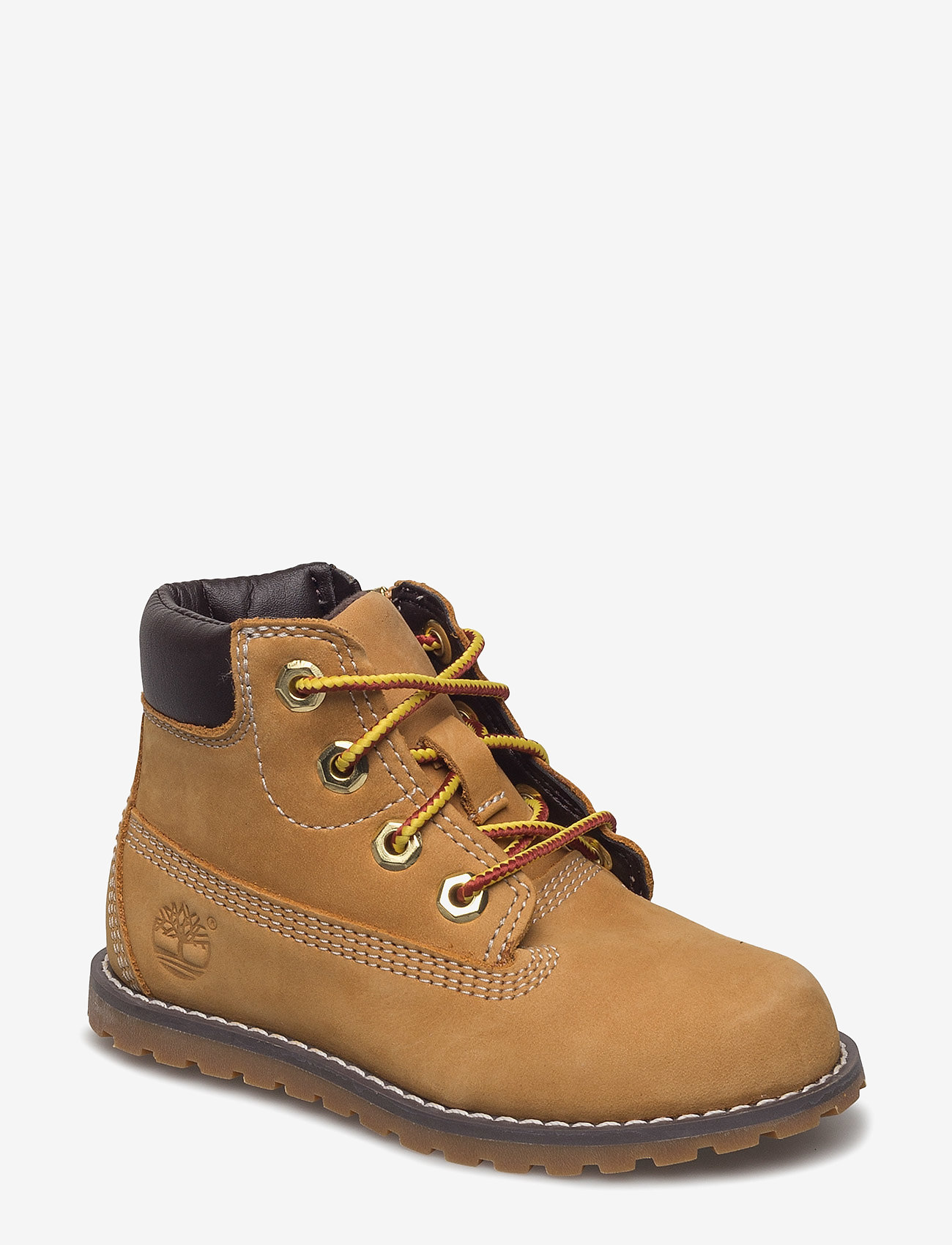 Timberland - Pokey Pine 6In Boot with Side Zip - børn - wheat - 0