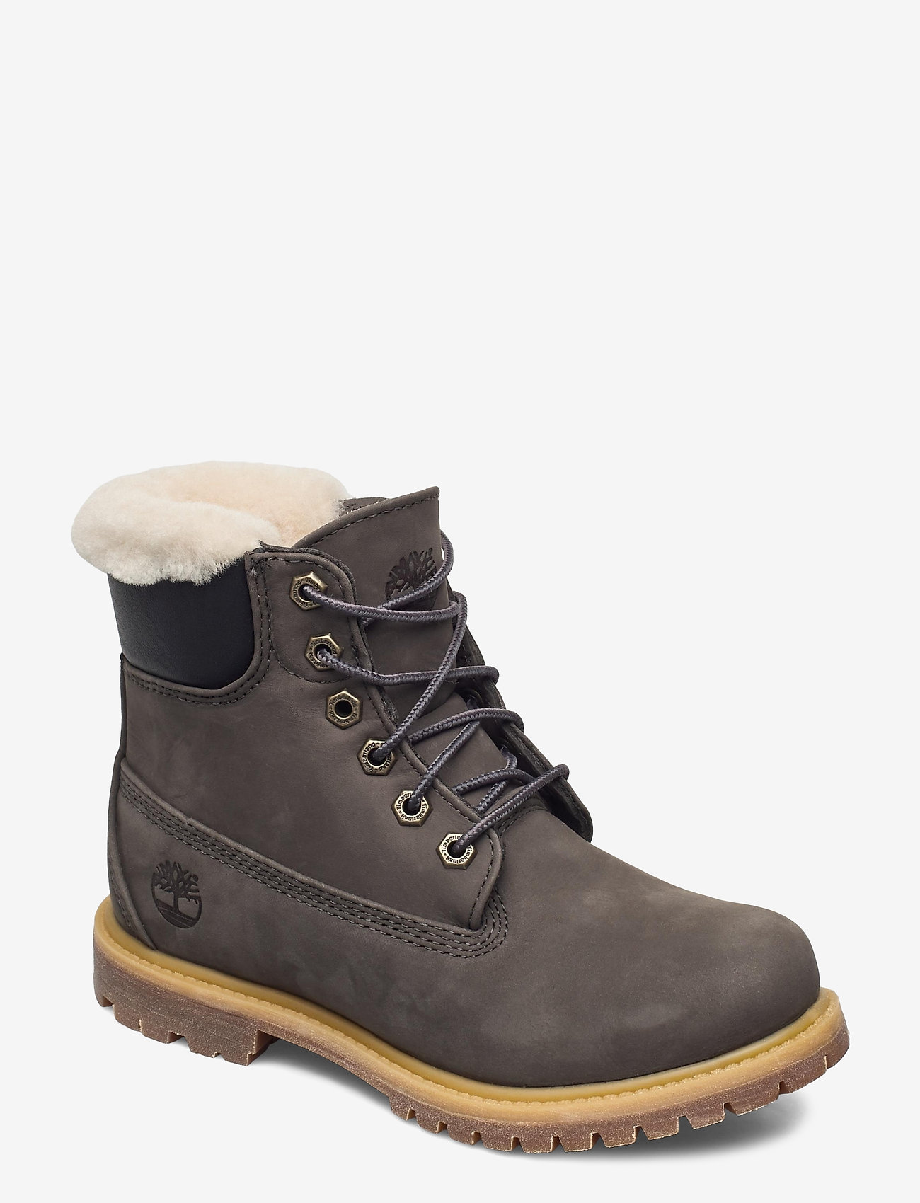 Timberland - 6IN PREM SHEARLING DK GRY - tornado - 0