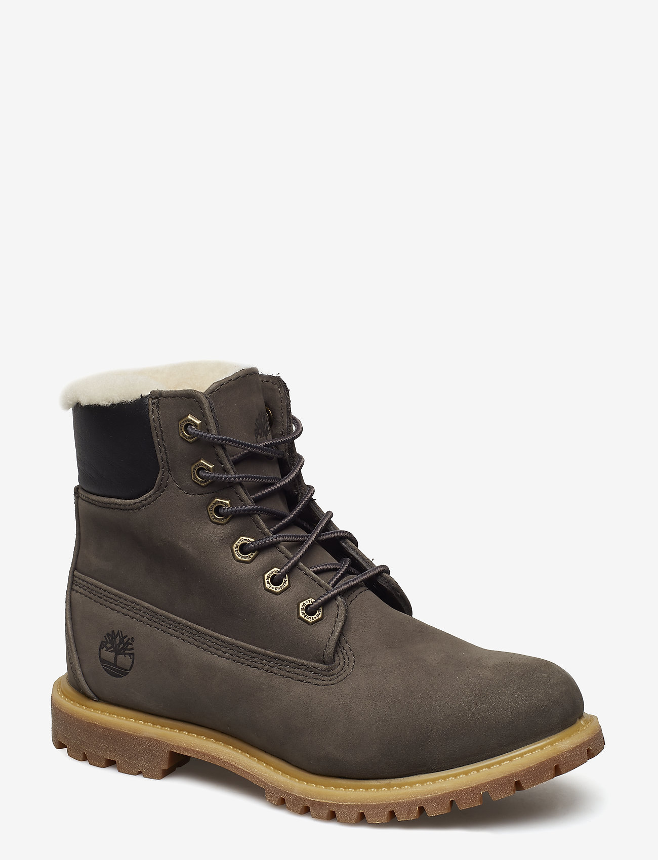 Timberland - 6IN PREM SHEARLING DK GRY - tornado - 0