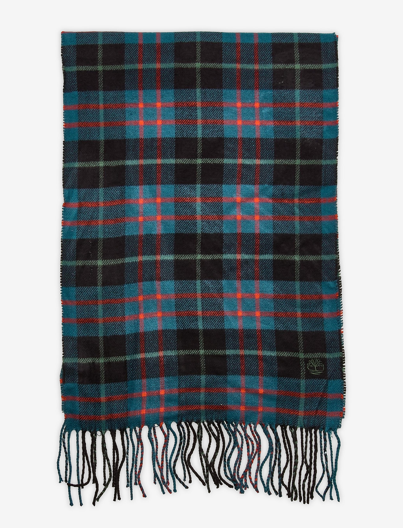 Timberland - Plaid Scarf w/ Embroidery - lyons blue - 1
