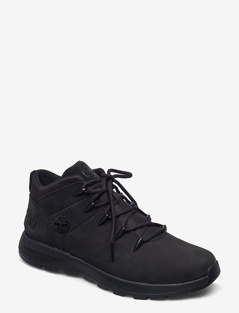 Timberland - MID LACE UP SNEAKER - höga sneakers - jet black - 0