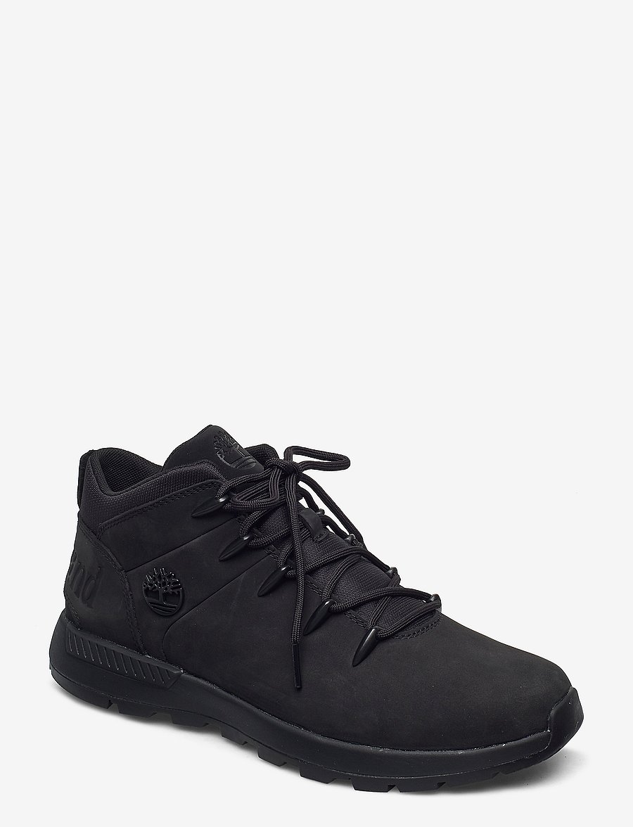 Timberland - MID LACE UP SNEAKER - korkeavartiset tennarit - jet black - 0