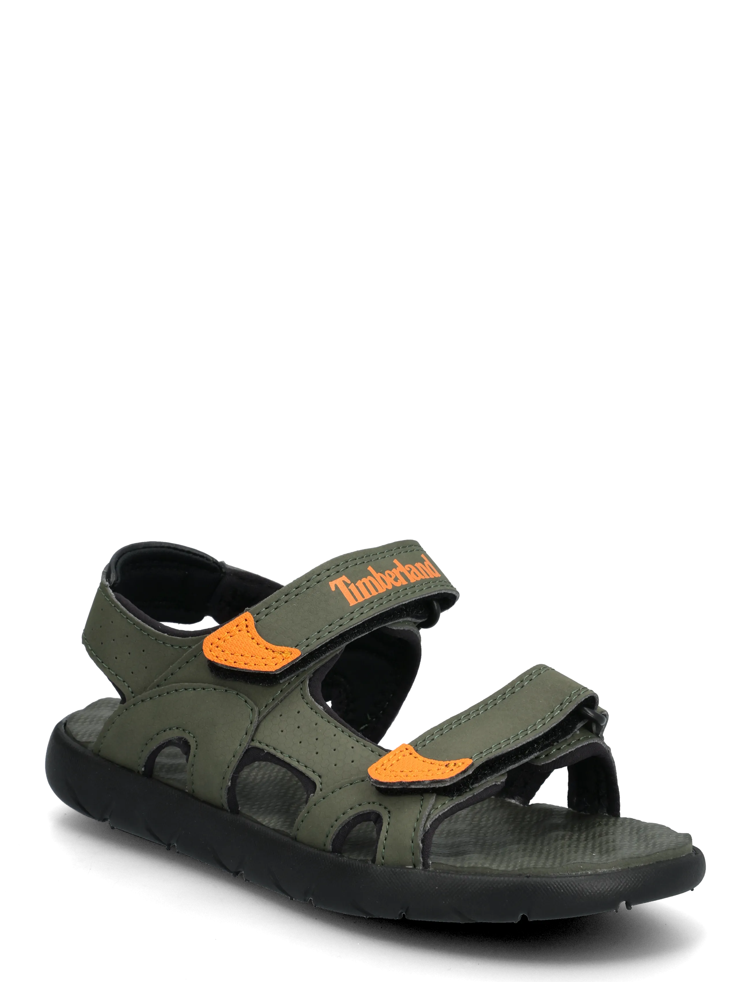 Timberland Perkins Row BACKSTRAP SANDAL LEAF GREEN - Jalanõud - DARK GREEN / orange