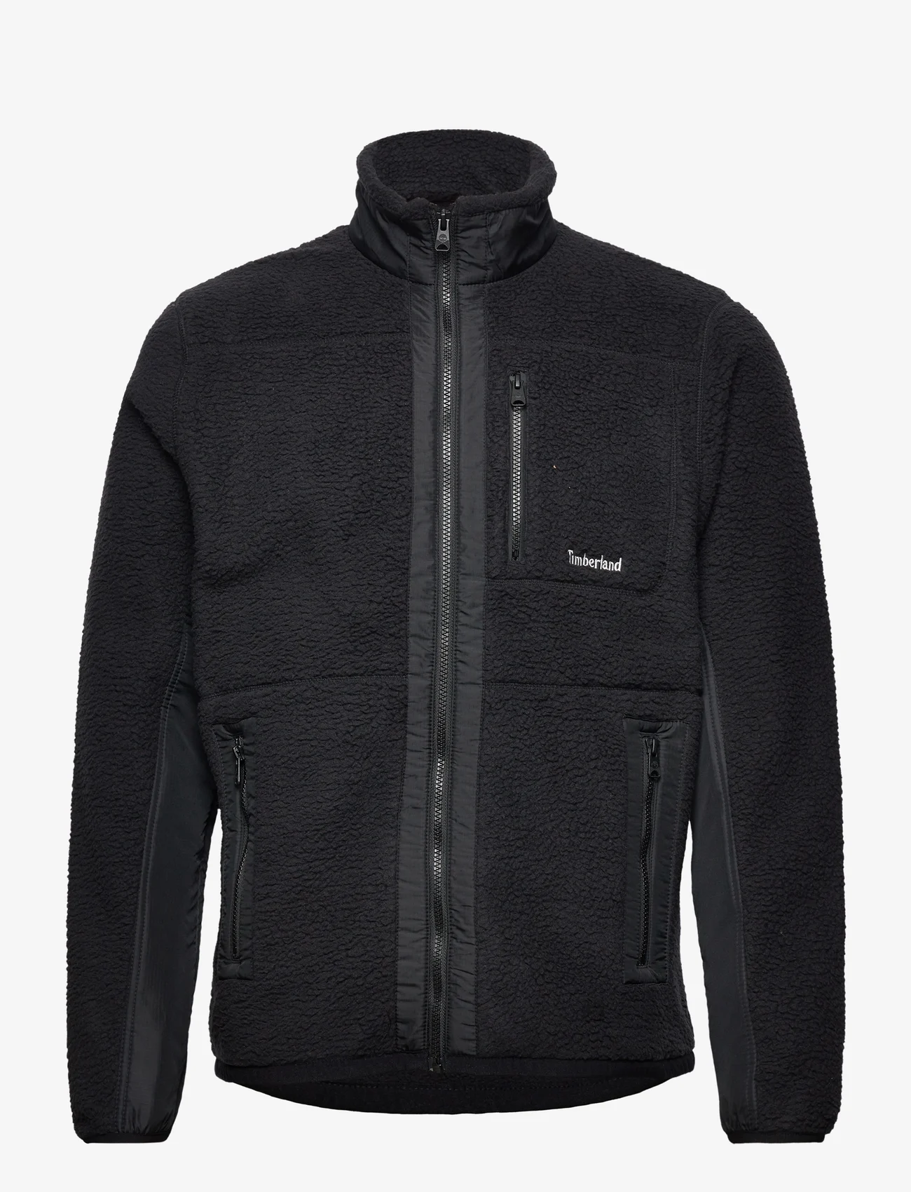 Timberland - Mix Media Sherpa FZ Fleece - mid layer jackets - black - 0