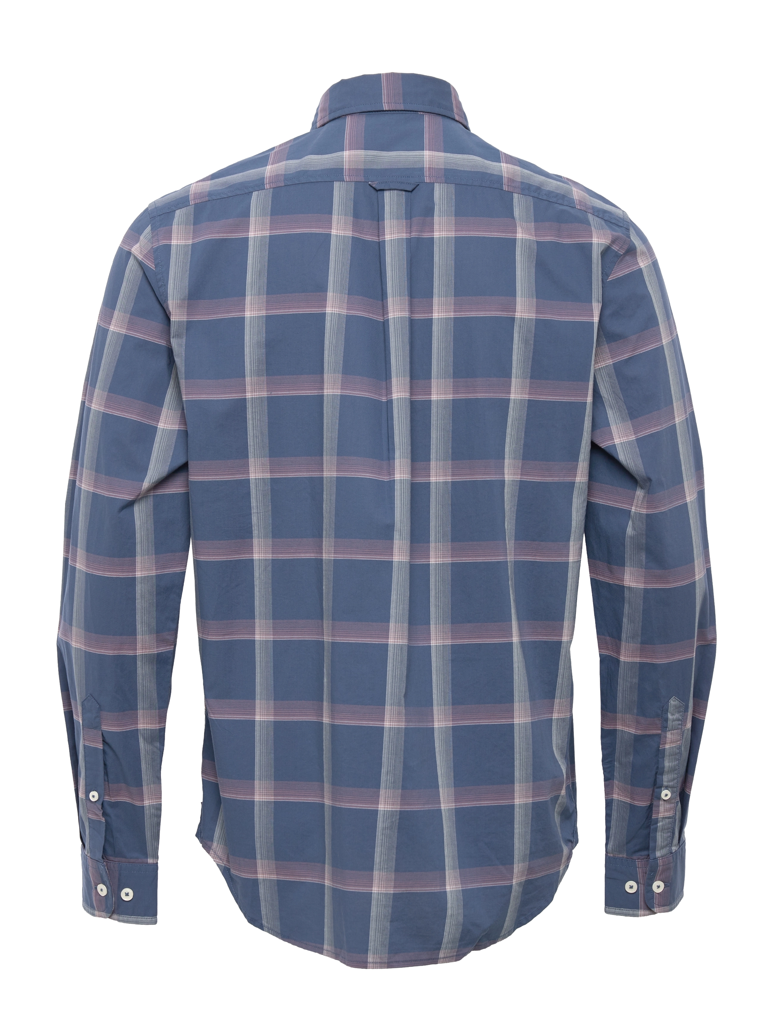 Timberland - LS Strtch Poplin Check - dark denim yd - 1