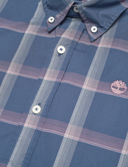 Timberland - LS Strtch Poplin Check - checkered shirts - dark denim yd - 4