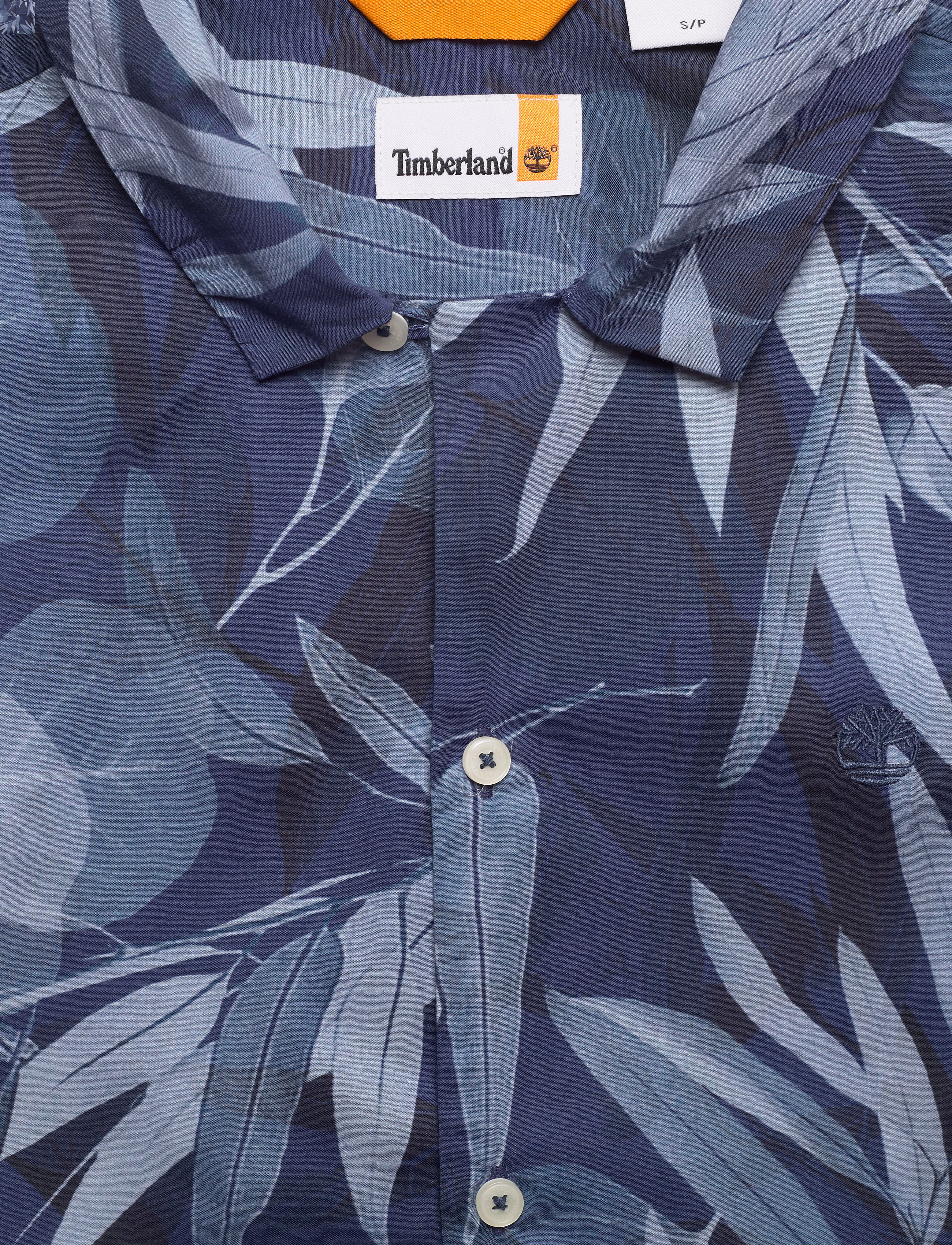 Timberland - SS AOP Shirt - dark denm eucalyptus prnt - 2