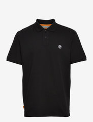 Timberland - MILLERS RIVER Pique Short Sleeve Polo BLACK - lyhythihaiset - black - 0