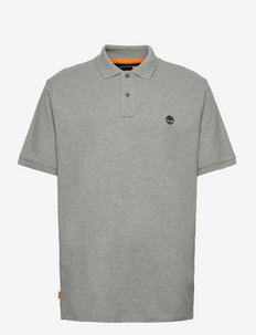 MILLERS RIVER Pique Short Sleeve Polo MEDIUM GREY HEATHER, Timberland