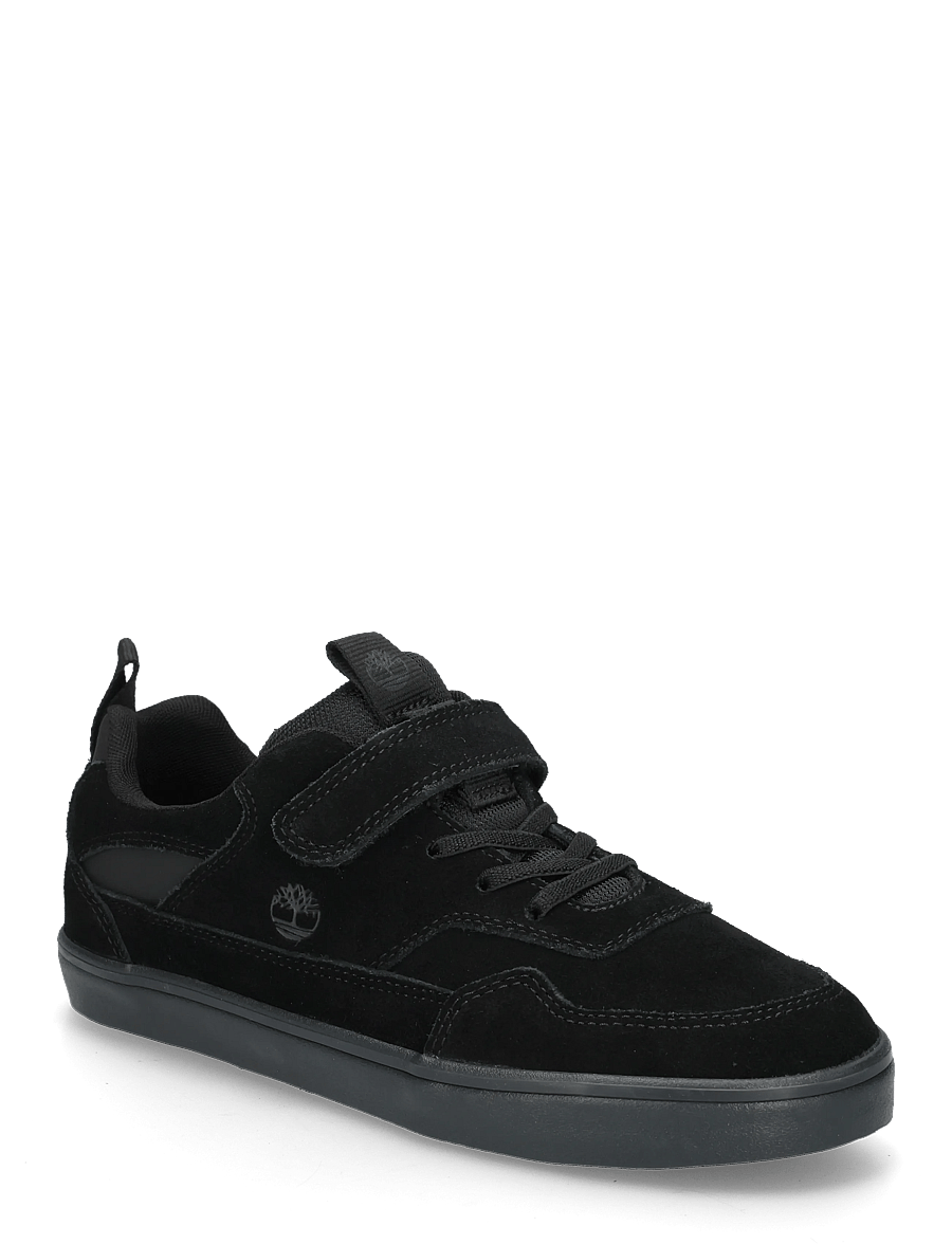 Timberland - LOW HOOK & LOOP SNEAKER - niedriger schnitt - blksuede wblk - 0