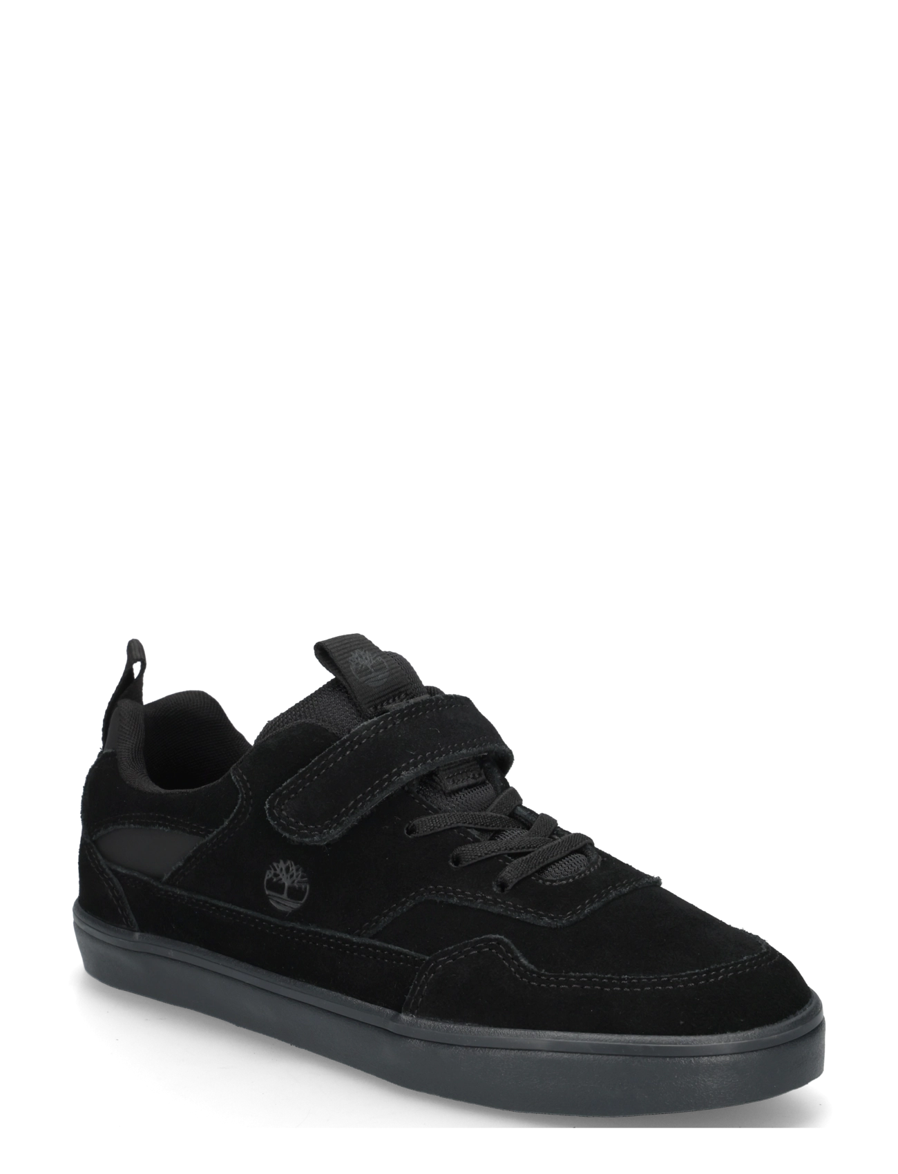 Timberland LOW HOOK & LOOP SNEAKER - Niedriger Schnitt - BLKSUEDE WBLK / black