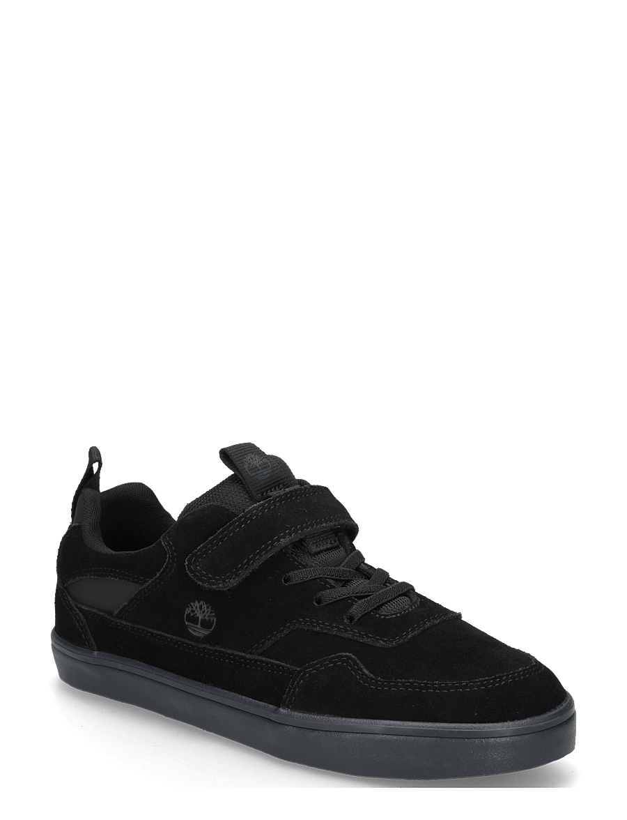 Timberland - LOW HOOK & LOOP SNEAKER - niedriger schnitt - blksuede wblk - 0