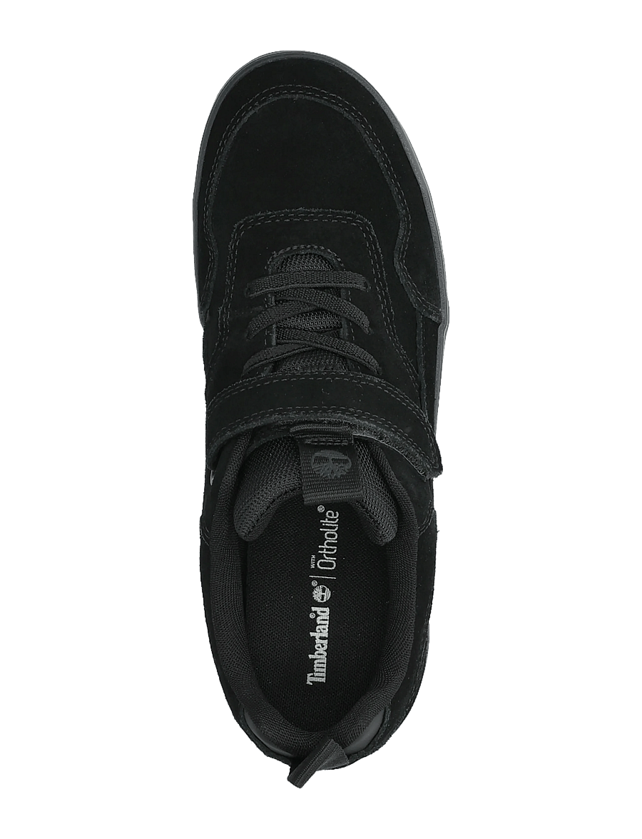 Timberland - LOW HOOK & LOOP SNEAKER - niedriger schnitt - blksuede wblk - 3