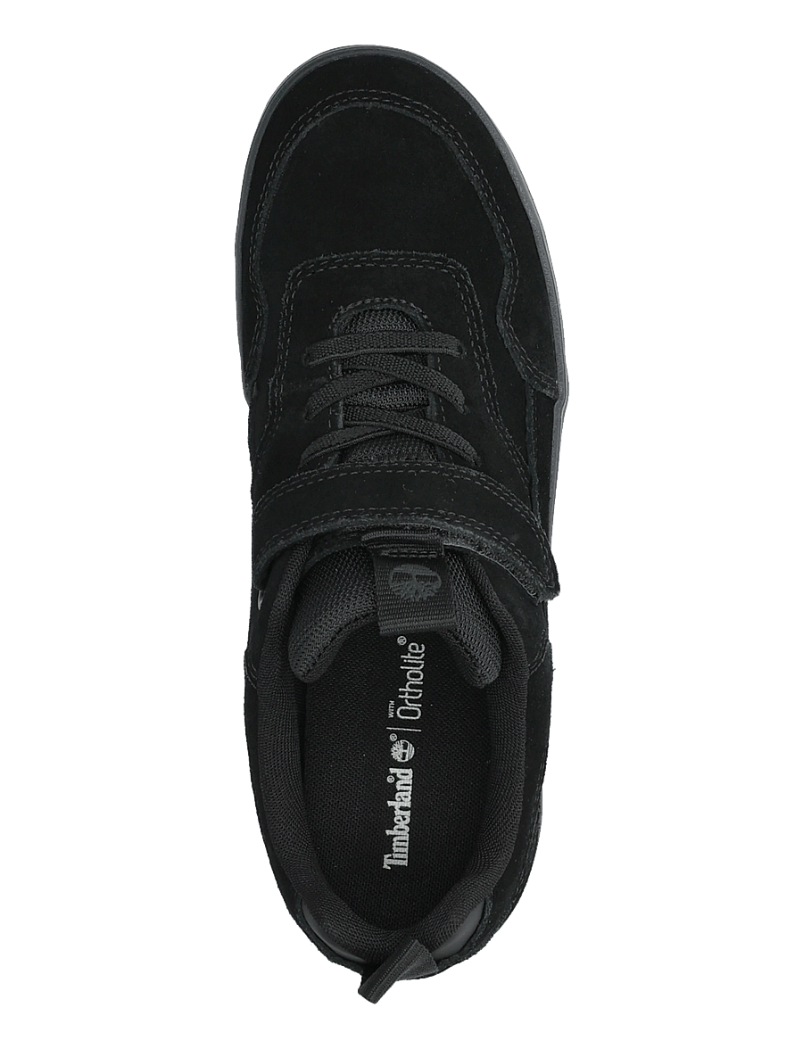 Timberland - LOW HOOK & LOOP SNEAKER - niedriger schnitt - blksuede wblk - 3