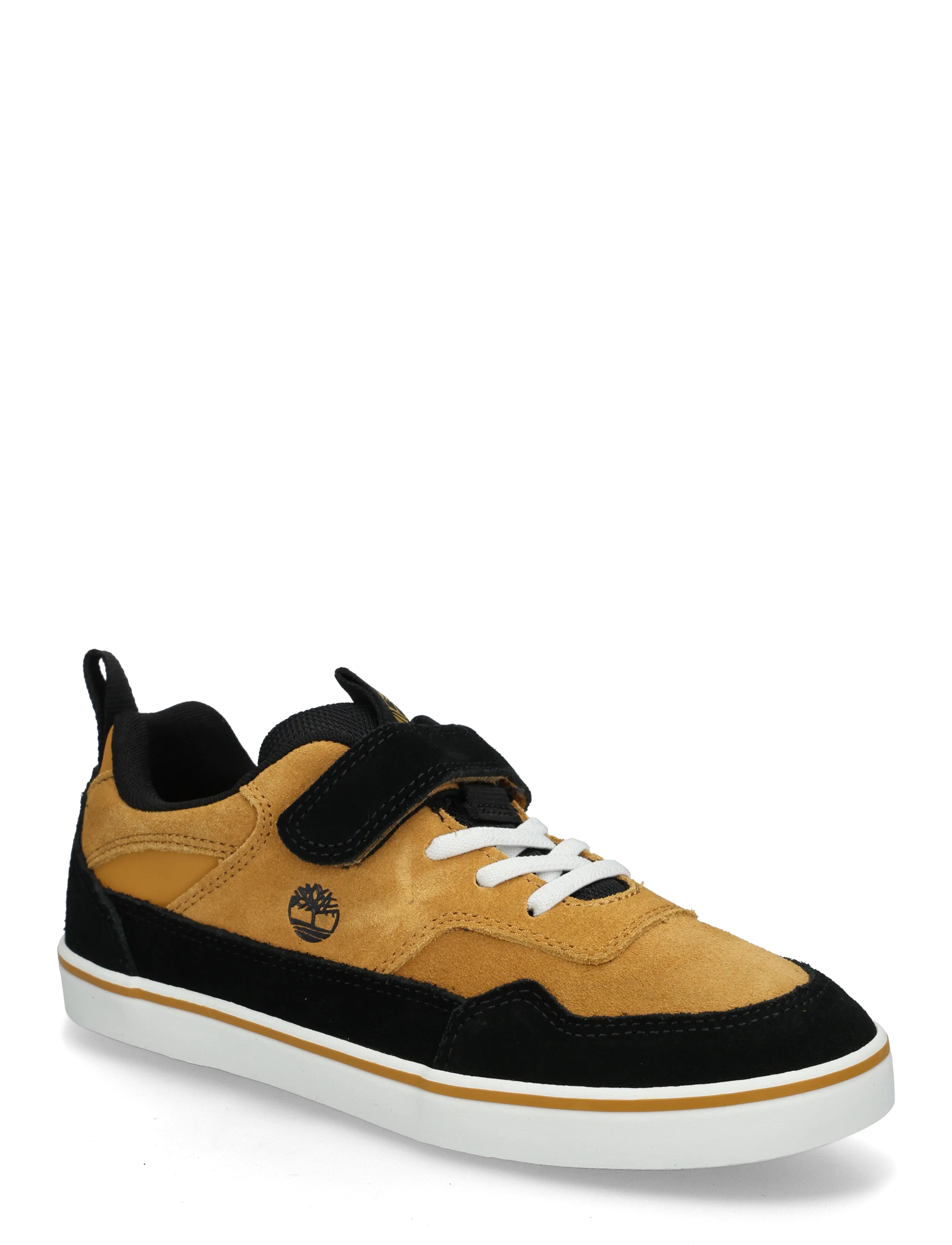 Timberland LOW HOOK & LOOP SNEAKER - Schuhe - WHT SUEDE / brown