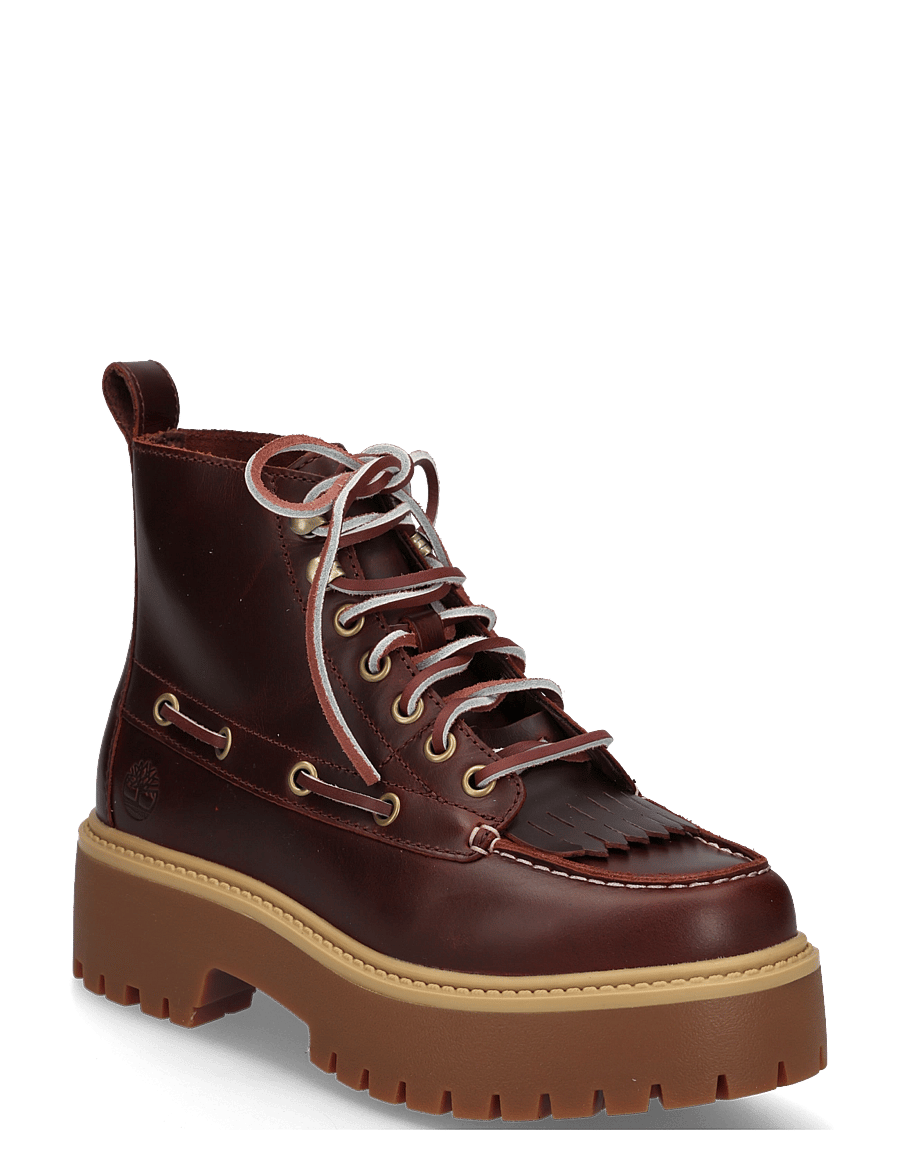 Timberland - MID LACE UP BOOT - geschnürte stiefel - bur f grain - 0