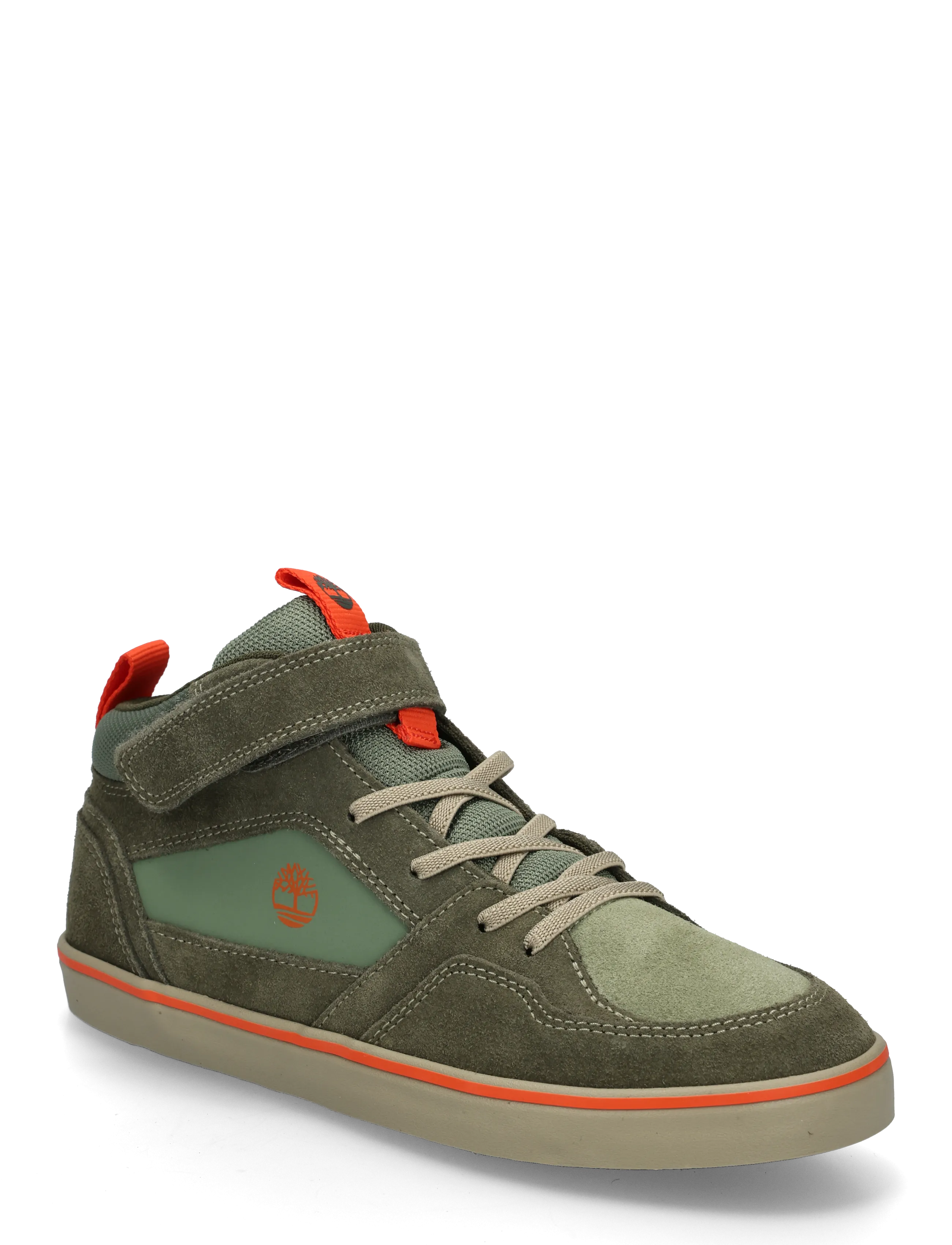 Timberland MID HOOK & LOOP SNEAKER - Schuhe - LTGRNSDE WDKGRN / khaki/green