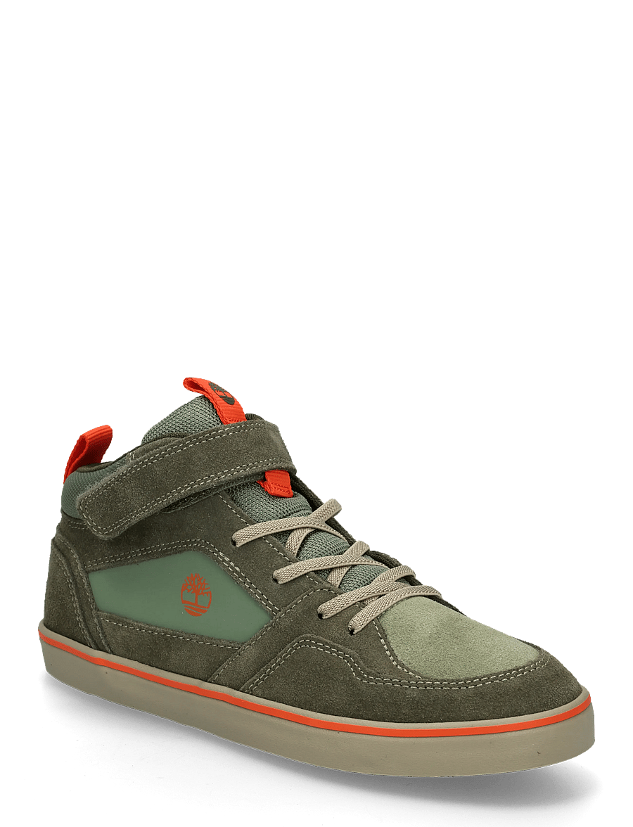 Timberland - MID HOOK & LOOP SNEAKER - hoher schnitt - ltgrnsde wdkgrn - 0