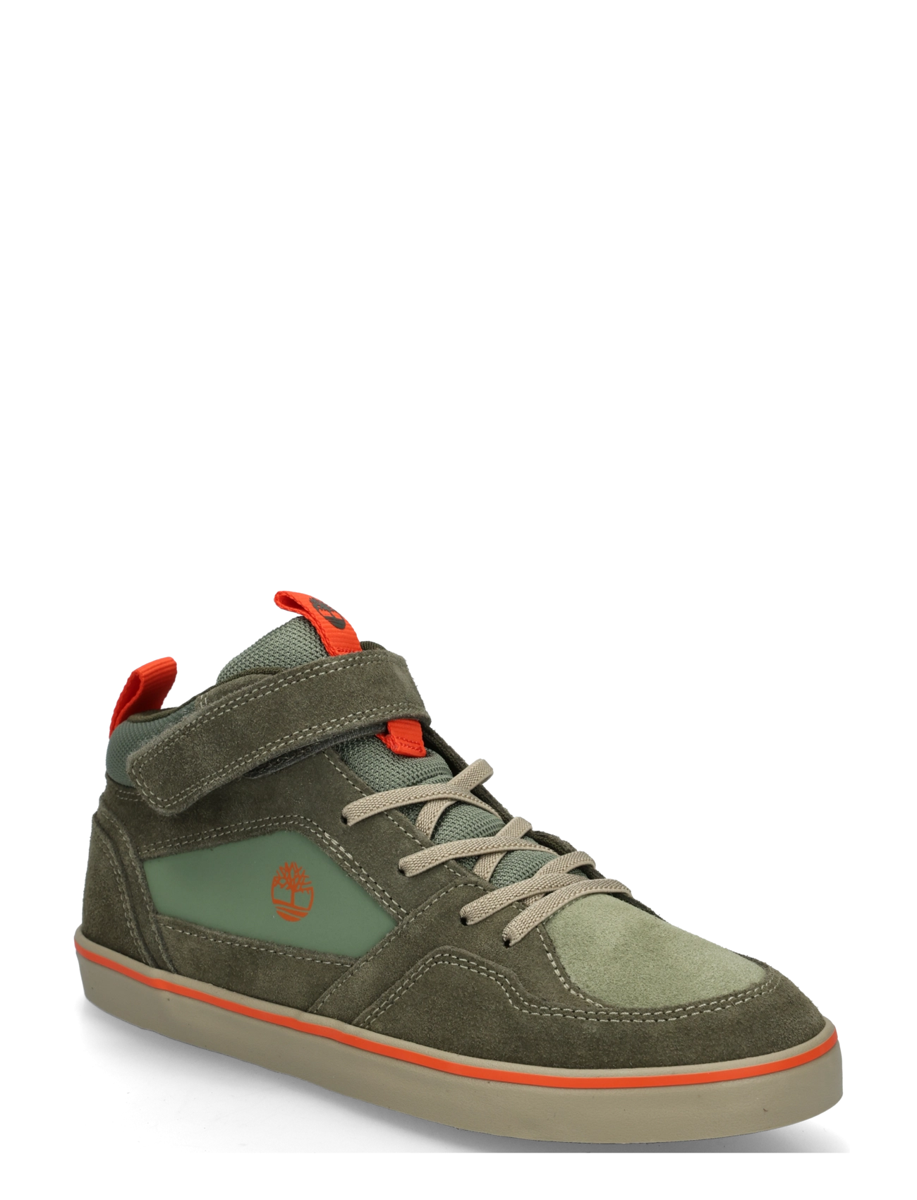 Timberland MID HOOK & LOOP SNEAKER - Madala säärega tossud - LTGRNSDE WDKGRN / khaki/green