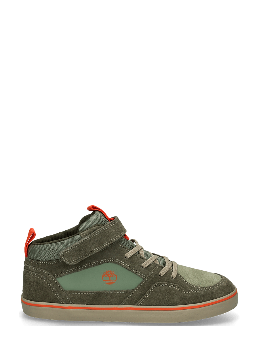 Timberland - MID HOOK & LOOP SNEAKER - madala säärega tossud - ltgrnsde wdkgrn - 2